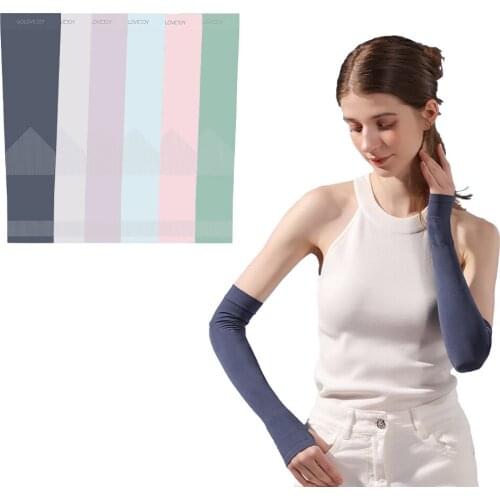 Arm Sleeves Sun UV Protection Sleeves Women Sunscreen Sleeves Cooling Sports Sleeves Running Cycling Hiking Arm Sleeves