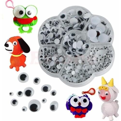 700PCS Self Adhesive Giant Wiggly Googly Eyes for DIY Art Craft Toys Children Hand Scrapbooking Arts Decor Eyes Craft Supplies