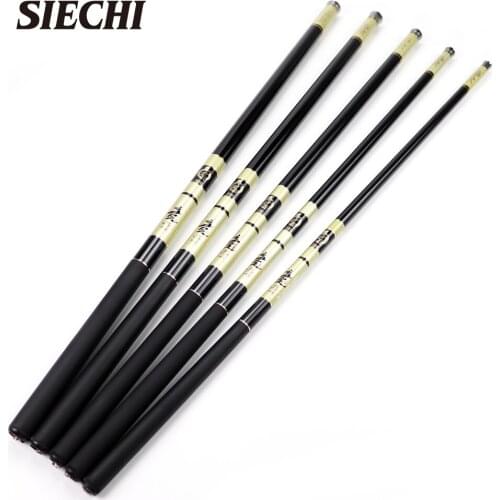 SIECHI New Carbon Fiber Stream Telescopic Fishing Rods Hand Pole Feeder for Carp Fishing Pole 3.6/4.5/5.4/6.3/7.2
