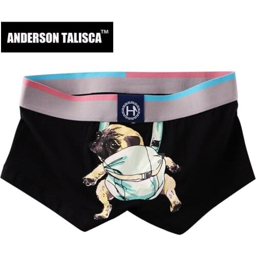 ANDERSON TALISCA Cotton Underwear Men Boxer Cartoon Para Hombre Man Penis Mens Boxers Cuecas Masculina Boxershorts Homme M-3XL