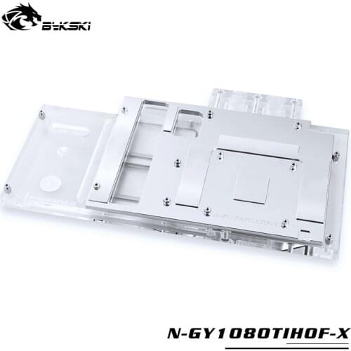 BYKSKI Water Block use for GALAX GTX1080TI Hall of Fame/ GTX1080TI HOF Limit Edition /Full Cover Graphics Card Copper Block RGB