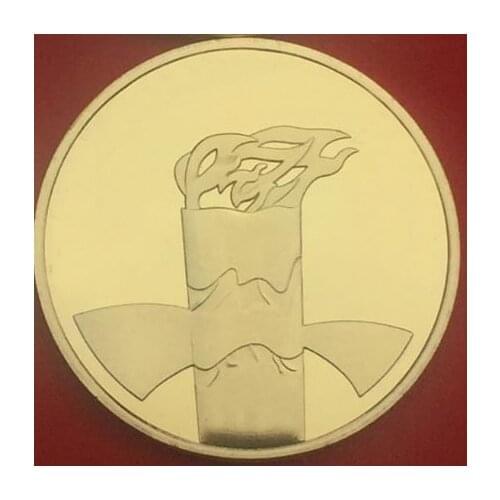 40MM Jesus Christ Gold Plated coin medal