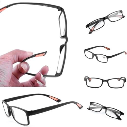 +1.0~+4.0 Men Women Ultra-light Fashion Reading Glasses Resin Anti-skidding Eyeglasses Presbyopic Vision Care