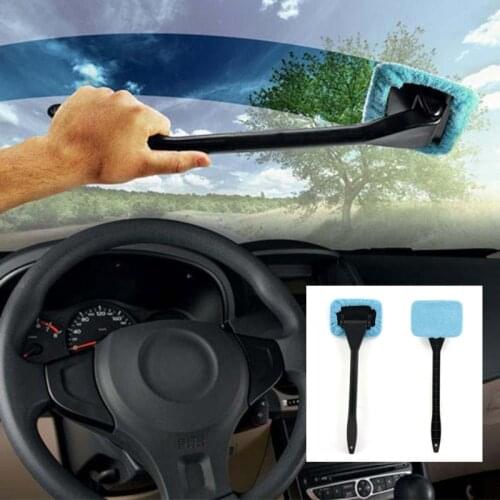 Handy Auto Window Cleaner Microfiber Windshield Brush Vehicle Home Washing Towel Glass Wiper Dust Remover Car Cleaning Tool 1pc