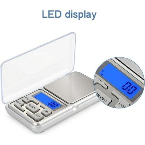 200g/300g/500g x 0.01g /0.1g/Mini Presicion Pocket Electronic Digital Scale for Gold Jewelry Balance Gram Scales