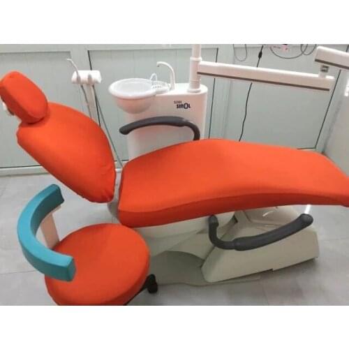 4pcs/Set Dental Unit Chair Cover Washable Thick Cloth Orange