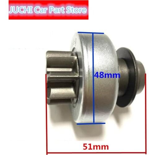 Car starter motor gear, swing wheel unidirectional 8 teeth for JAC refine