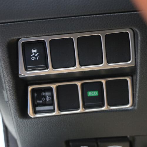 Carmilla Stainless Steel Headlight Switch Control Panel Trim Sticker For Nissan X-TRAIL Xtrail T32 2013+ Qashqai J11 2014