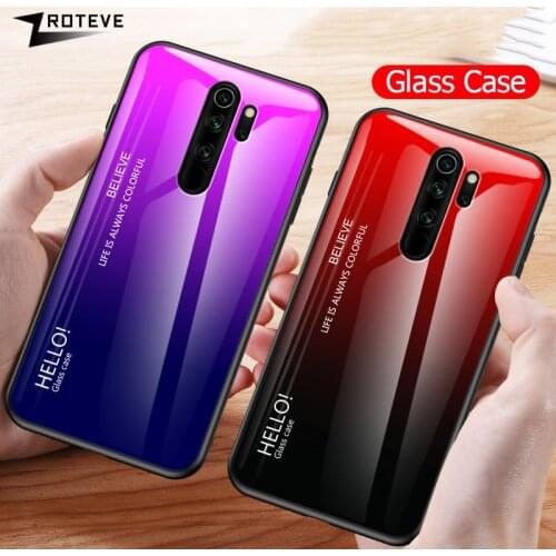 Redmi Note 8 Pro Cover ZROTEVE Glass Case For Xiaomi Redmi Note 8T Case Tempered Glass Cover For Xiaomi Note 7 8 Pro Note8 Cases