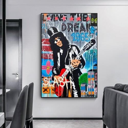 Graffiti Monopoly Street Art Canvas Printmaking Painting Abstract Character Wall Picture Living Room Home Decoration Poster