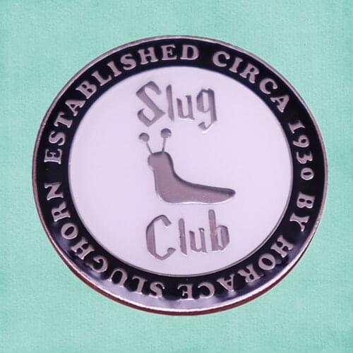 HP Slug Club Enamel Pin Horace Slughorn Professor elite club brooch witches wizards and muggles gift badge