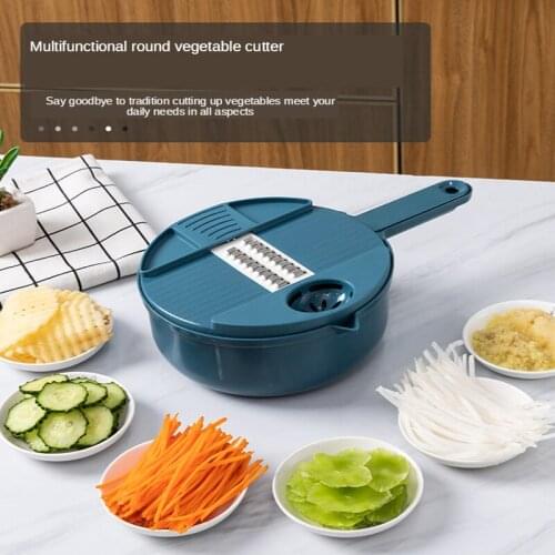 Kitchen Multi-Function Vegetable Cutting Artifact Grater Carrot And Potato Cutting Machine Shredder Enlarge Storage Box