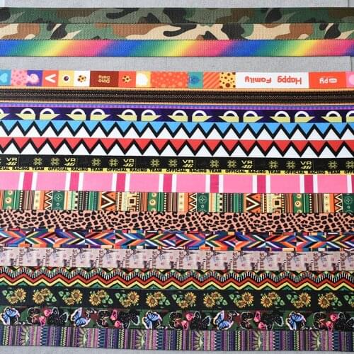 50 Yards Width 25mm Webbing 18 Colors Printed Ribbon Luggage Belt Strap Rope Dog Pet Collar Leash Harnes--- HuaZhiDai