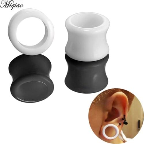 Miqiao 2pcs Acrylic Ear Plugs and Tunnels Piercing Expander 4-20mm Stretcher Earlets Gauges Jewelry Piercing