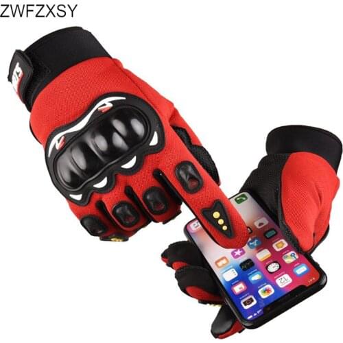 Touch screen motorcycle gloves fashion outdoor racing sports gloves off-road motorcycle protective gloves