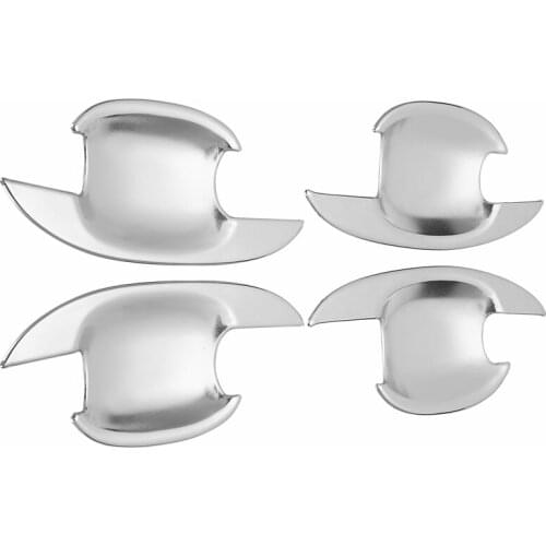 4Pcs/Set Car ABS Chrome Door Handle Bowls Cover Trim for Peugeot 3008 2009 2010 2011 2012 2013 2014 Car Accessories
