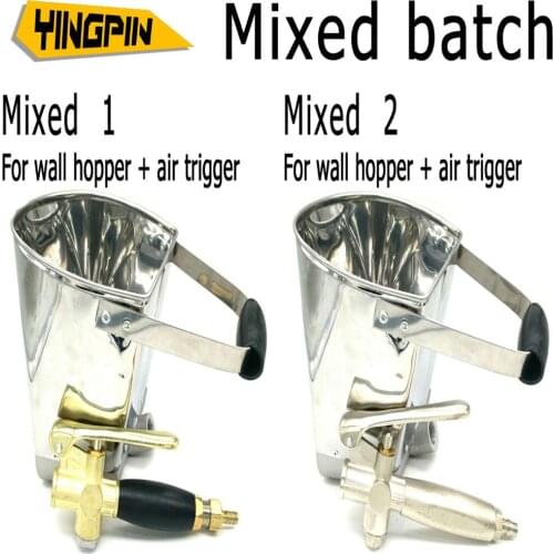 Rapid cement spray gun mortar spray sprayer for wall hopper + air trigger