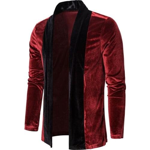 2020 Autumn & Winter New Arrival Neckline Contrast Color Stitching Cardigan Jacket Plus Size Casual Thin Coat Free Shipping