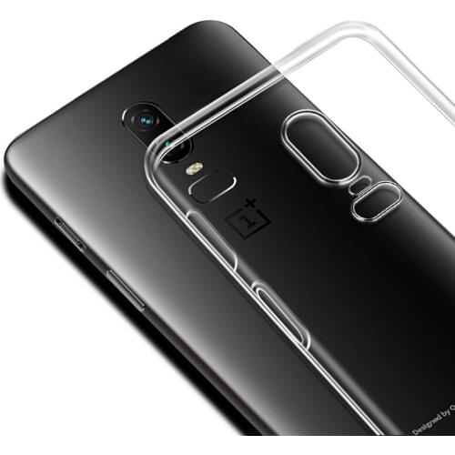 Transparent TPU Phone Case for OnePlus 6 Ultra Thin Crystal Silicon Case for OnePlus6 1+6 One Plus 6 Clear Case
