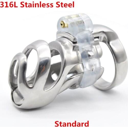 Standard 3D Design Stainless Steel Male Chastity Device with Spikes Ring,Cock Cage,Penis Rings,Chastity Belt,Sex Toys For Men