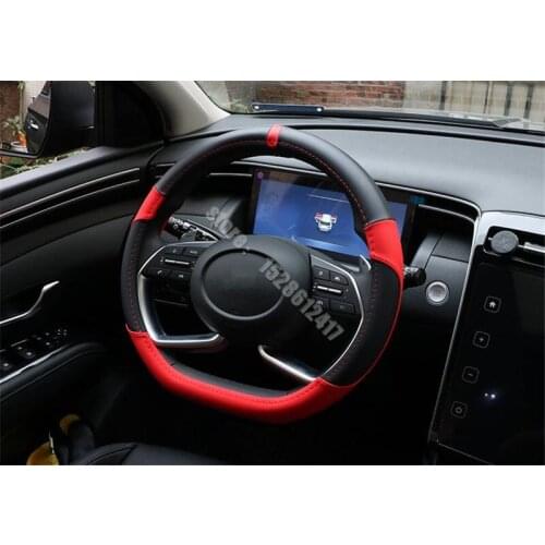 Car Styling Car steering wheel cover for car central armrest box for Hyundai Tucson L 2021