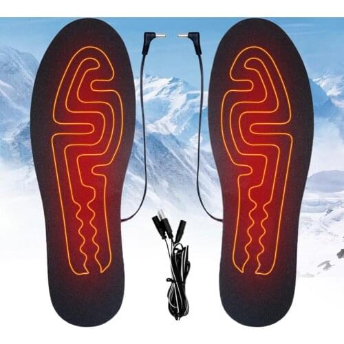 USB Heated Insoles EVA Electric Heated Insoles Washable Heated Shoe Pad Unisex Sock Pad Mat Thermal Insoles Winter Feet Warmer