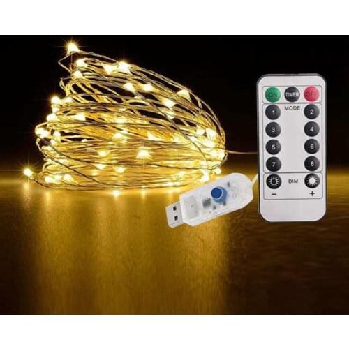 USB LED String lights Holiday lighting For Christmas Tree Wedding Party Decoration-Warm White