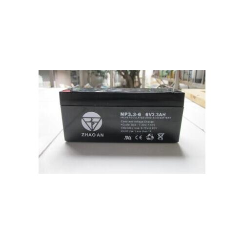 Free ship 6V 3.3AH lead acid battery valve regulated rechargeable battery replce 6v 3.2ah vrla