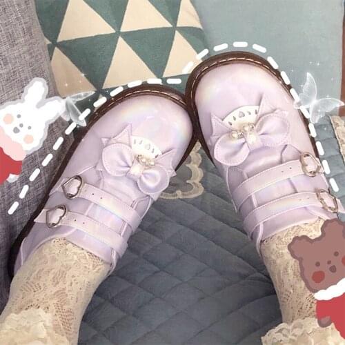 Palace lolita shoes tea party kawaii princess kawaii shoes vintage lace bowknot round head low heel women shoes loli cosplay cos