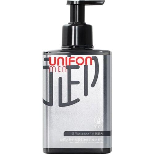 UNIFON MEN Oil Control Blackheads Removal Bamboo Charcoal Facial Cleanser