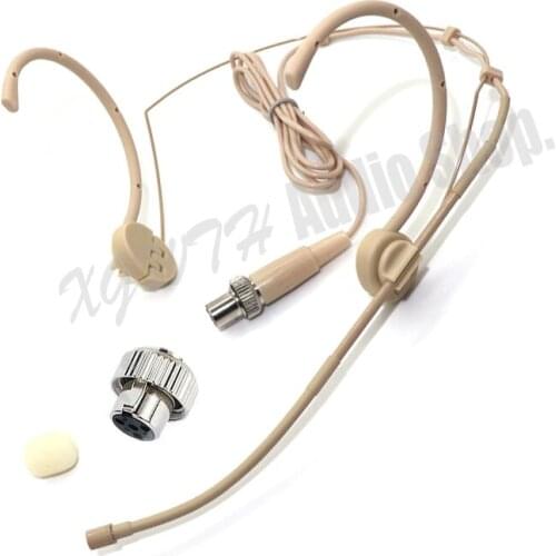 Omidirectional Microphone For Mipro Pro Headset Head-mounted Headworn Condenser Connector Mini XLR 4PIN Lock