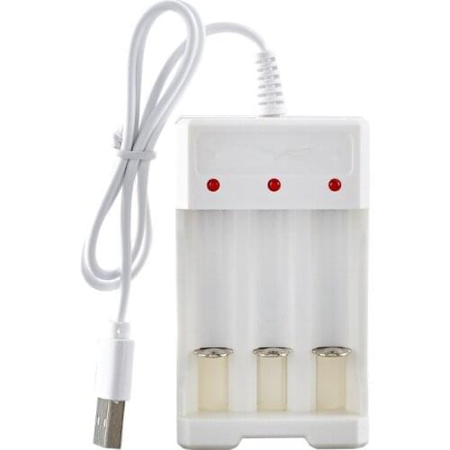 3 Slots USB Battery Charger Fast Charging Battery Charger For AA AAA Ni-mh Ni-cd Battery Rechargeable Battery Power Accessories