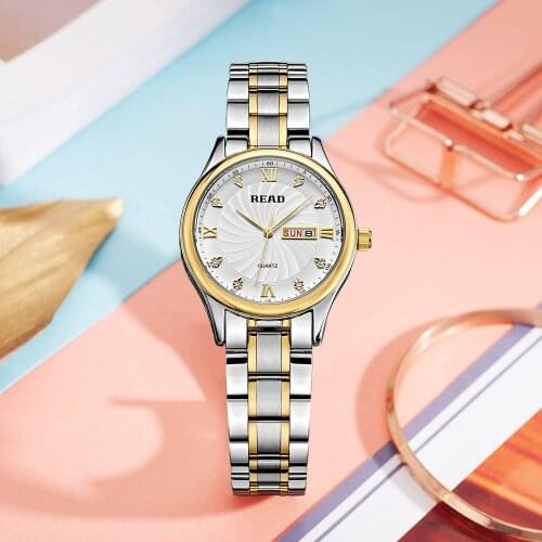 2021 Women Golden & Silver Classic Quartz Watch Female Elegant Clock Luxury Gift Fashion Watches Ladies Waterproof Wristwatch