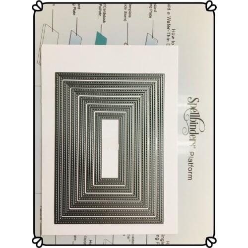 0008 Double Stitched Cutting Dies A6 Die Cutting Plate Metal Die Cuts for Scrapbooking and Card making paper Cutting Dies