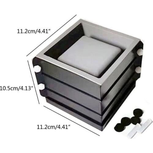 A5KE DIY 4 inch Sqaure Concrete Flower Pot Silicone Mold Succulent Planter Silicone Mold Homemade Succulent Plant Pot Molds