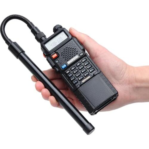 ABBREE AR-148 Gooseneck SMA-Female Dual Band 144/430Mhz Foldable CS Tactical Antenna For Baofeng Kenwood Walkie Talkie Radio