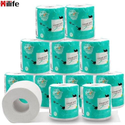 Four-Layers Skin-Friendly Paper Towels 1 Roll Soft Toilet Paper Tissue Roll Toilet Roll Paper Paper Towels