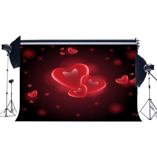 Valentines Day Backdrop Sweet Hearts Bokeh Halos Glitter Sequins Romantic Wallp Photography Background