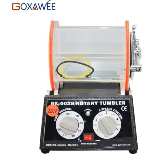 GOXAWEE Jewelry Polishing Machine Tools 3kg Capacity Rotary Tumbler Rock Tumbler Polishing Machine Jewelry Tools and Equipment