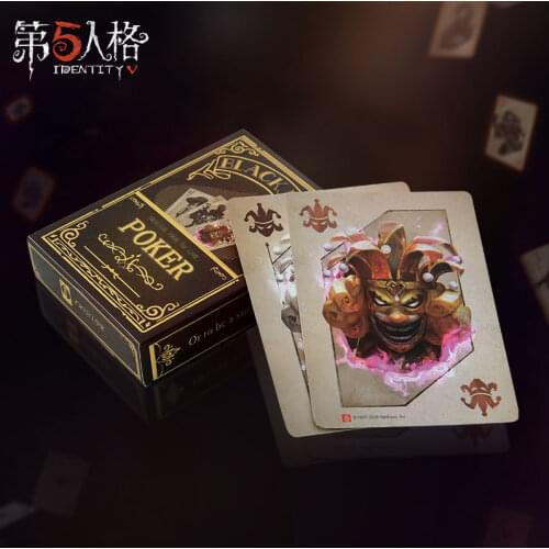 Game Identity V Black Jack Poker Desk Playing Cards Cosplay Figure Board Gaming Card Creative Family Entertainment Xmas Gift