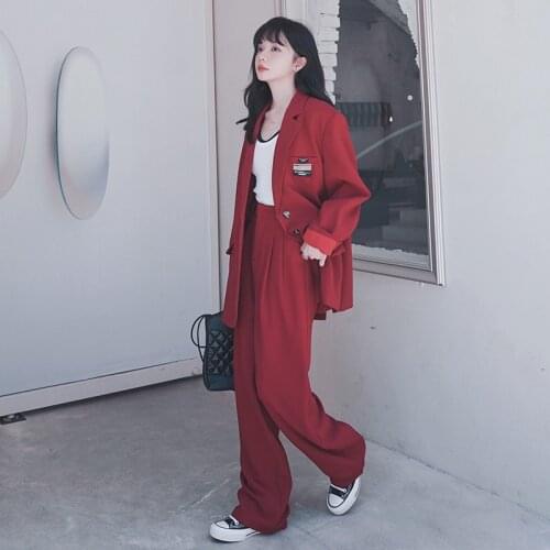 KUANGNAN Women's Trouser Suits With A Jacket