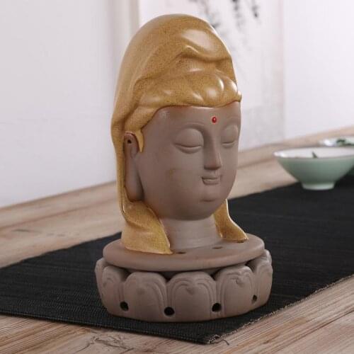 Guanyin tuas Figure censer High-grade sandalwood aloes smoked incense burner Incense coil incense incense burner There are