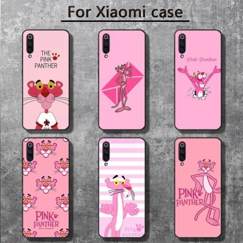 Cute funny cartoon pink panther Phone Case for Xiaomi mi 6 6plus 6X 8 9SE 10 Pro mix 2 3 2s MAX2 note 10 lite Pocophone F1