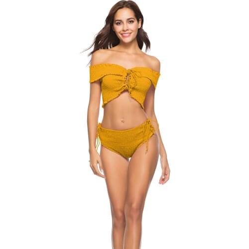 Summer New Sexy Women Bikini Set e Bandage Push Up Padded Bra Swimwear Swimsuit Bathing Two-Piece Suit Beachwear