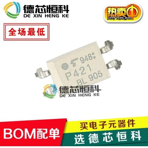 New original TLP421BL TLP421B P421 SMD SOP-4 optocoupler isolation photocoupler