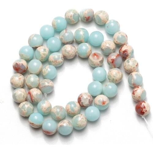 Wholesale Serpentine Jaspers Natural Beads Stone for Jewelry Making Accessories 4 6 8 10 12mm Necklace Bracelet DIY