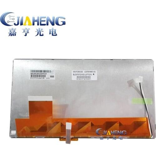 Original 7 inch C070VW03 V0 lcd display with glass 4-wire Resistive handwritten touch screen 800x480 100% tested