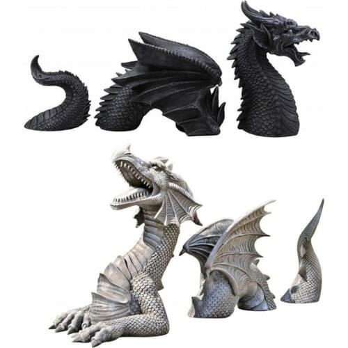 Resin Gardening Flying Dragon Statue For Garden Decoration Creative Crafts For Living Room Home Wedding party Ornaments