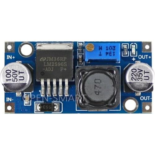 LM2596 DC-DC Voltage Stabilizer/Regulator Module 5V / 12V / 24V adjustable for Arduino / Raspberry Pi / AVR / ARM