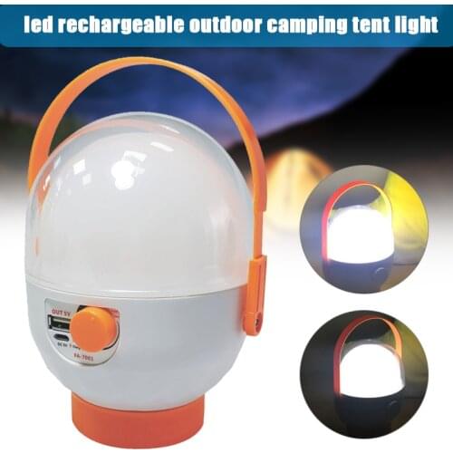 LED Rechargeable Camping Lamp Replaceable Battery Outdoor Camping Tent Light Household Outdoor Emergency Light FK88